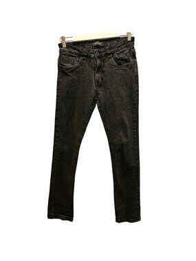Kenneth Cole Black Jeans Womens 30x30 Slim Fit Denim stretch logo casual hipster